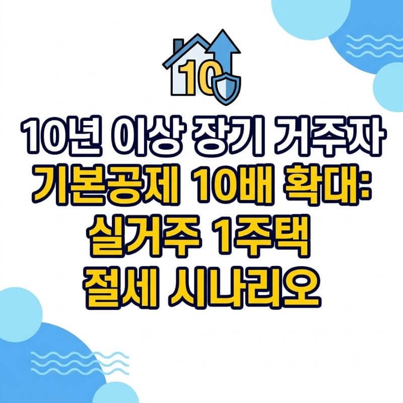10년 이상 장기 거주자 기본공제 10배 확대 실거주 1주택 절세 시나리오