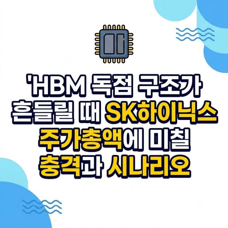 HBM 독점 구조가 흔들릴 때 SK하이닉스 주가총액에 미칠 충격과 시나리오