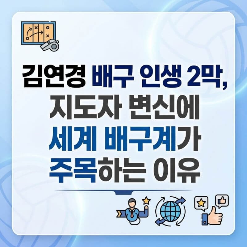 김연경 배구 인생 2막, 지도자 변신에 세계 배구계가 주목하는 이유
