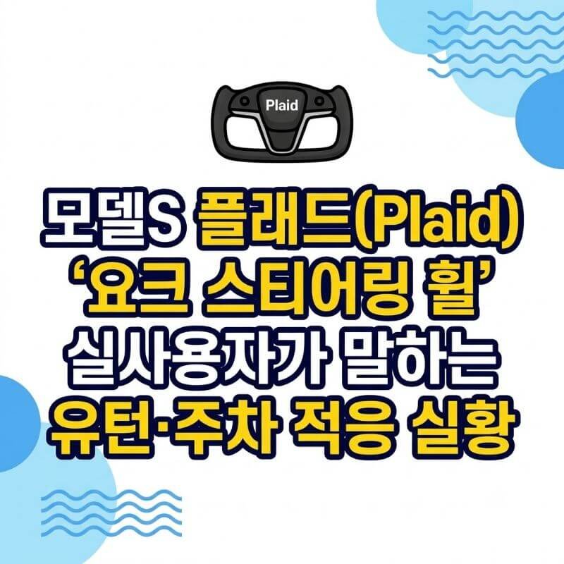 모델S 플래드(Plaid) 요크 스티어링 휠 실사용자가 말하는 유턴·주차 적응 실황