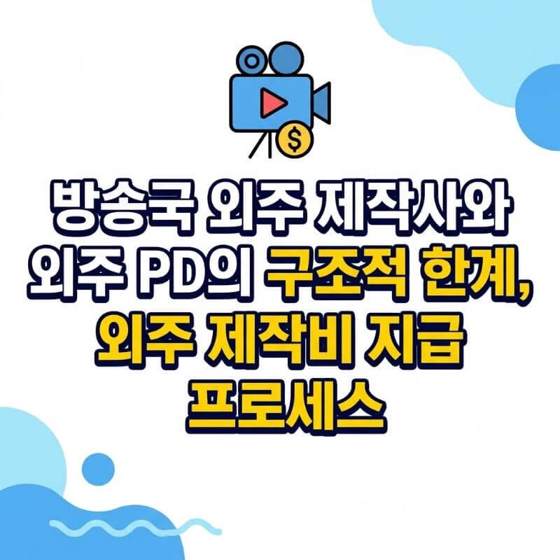 방송국 외주 제작사와 외주 PD의 구조적 한계, 외주 제작비 지급 프로세스