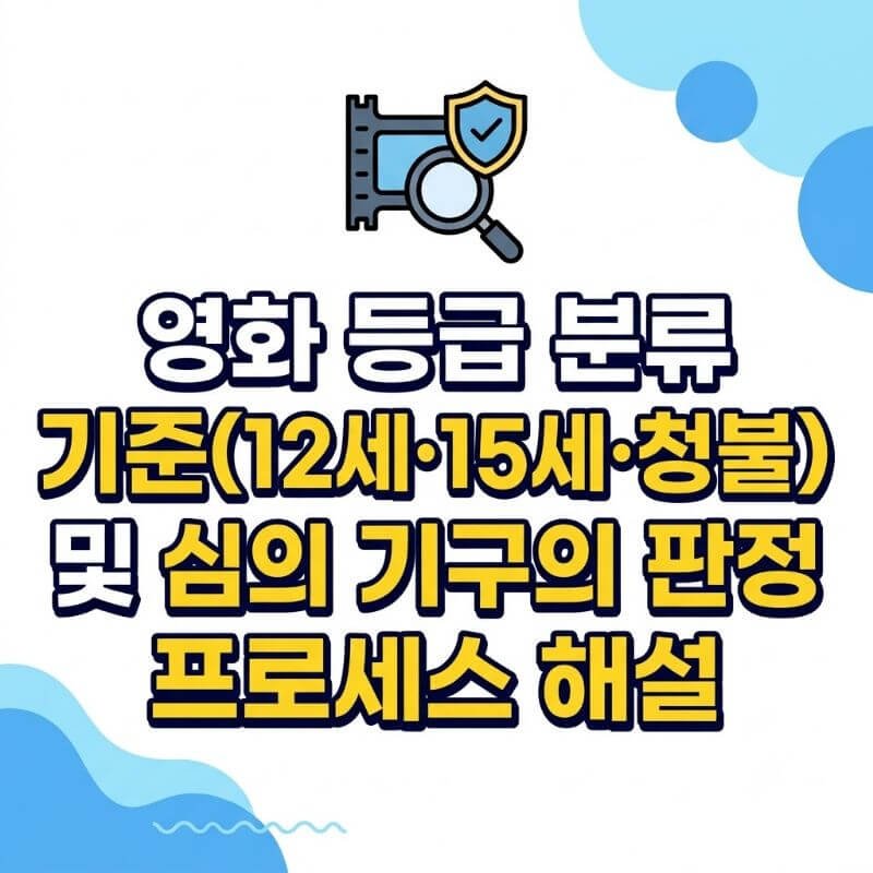 영화 등급 분류 기준(12세·15세·청불) 및 심의 기구의 판정 프로세스 해설