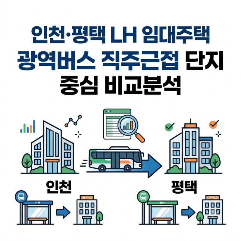 인천·평택 LH 임대주택 광역버스 직주근접 단지 중심으로 비교분석