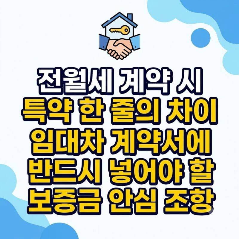 전월세 계약 시 특약 한 줄의 차이 임대차 계약서에 반드시 넣어야 할 보증금 안심 조항