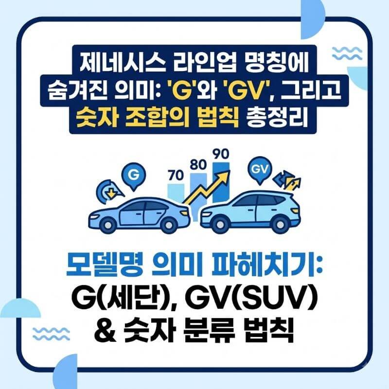 제네시스 라인업 명칭에 숨겨진 의미 G와 GV, 그리고 숫자 조합의 법칙 총정리
