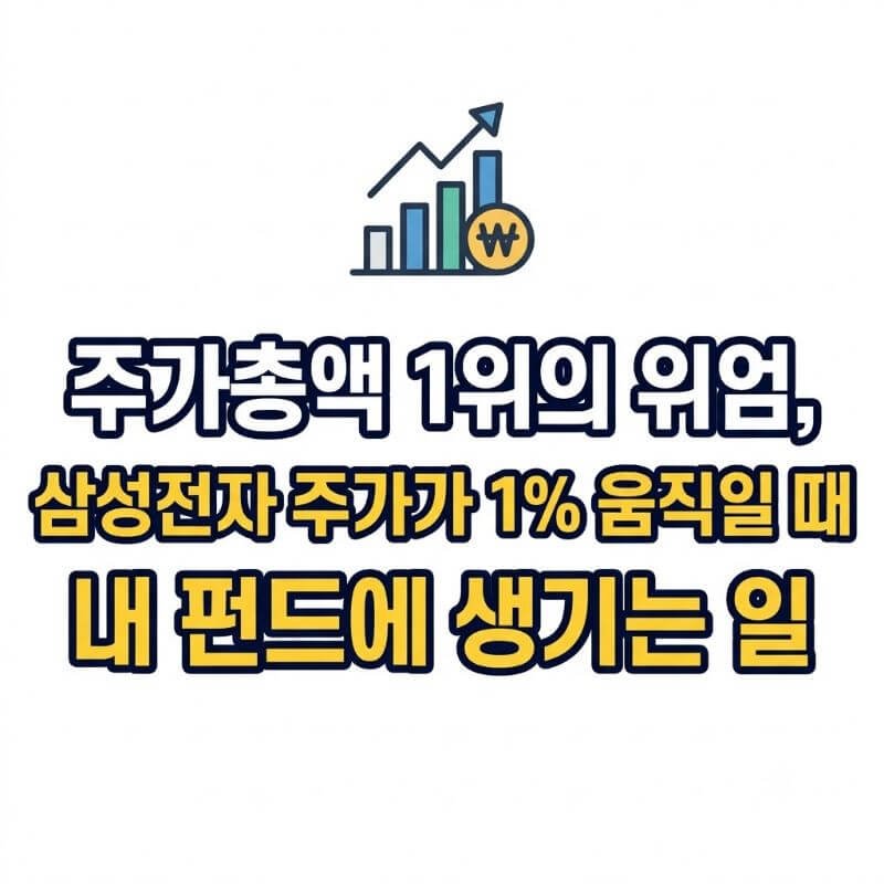 주가총액 1위의 위엄, 삼성전자 주가가 1% 움직일 때 내 펀드에 생기는 일