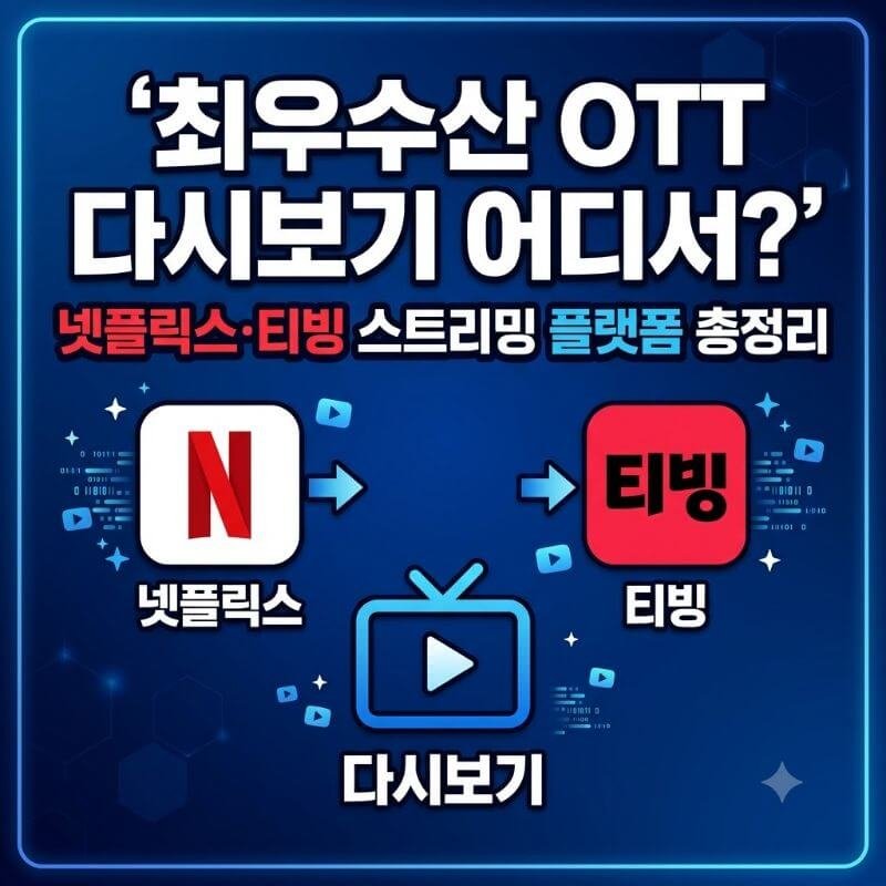 최우수산 OTT 다시보기 어디서 넷플릭스·티빙 스트리밍 플랫폼 총정리