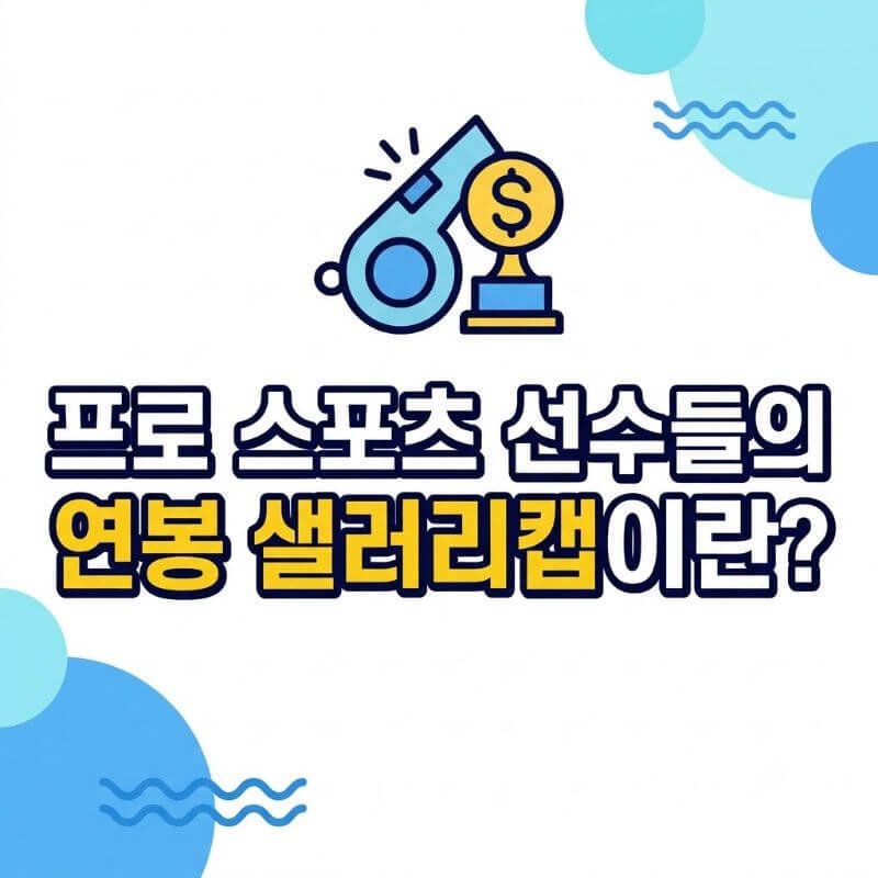 프로 스포츠 선수들의 연봉 샐러리캡이란 사치세 부과 방식과 팀 운영 전략 가이드