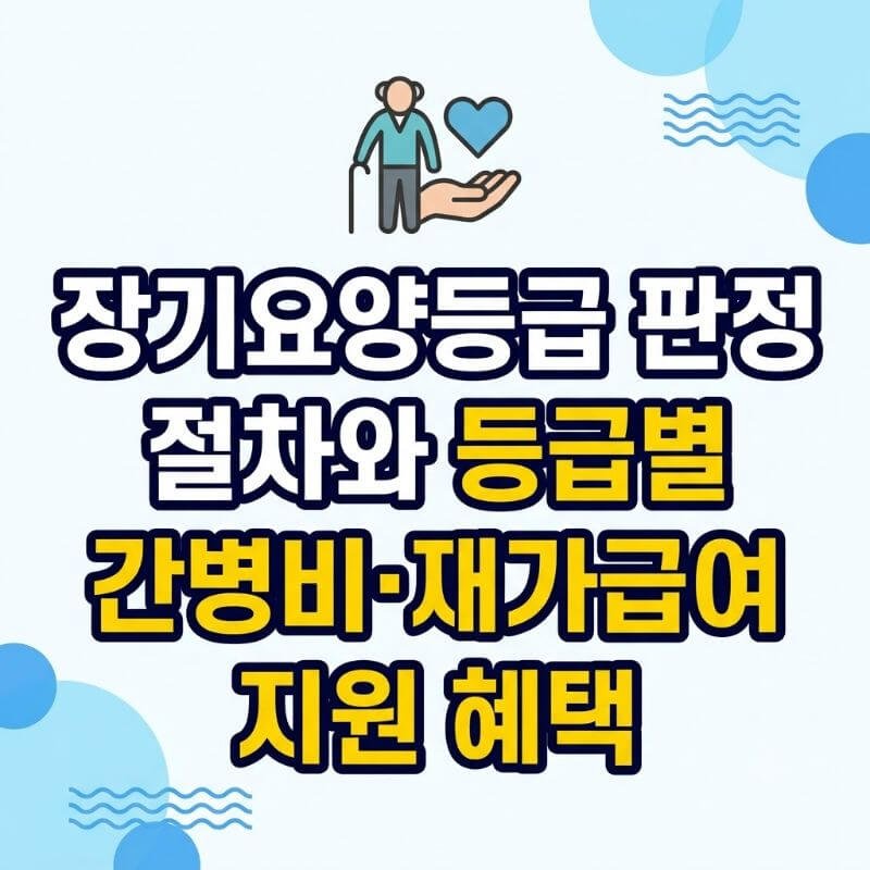 장기요양등급 판정 절차와 등급별 간병비·재가급여 지원 혜택